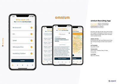 omnium recruiter app - Application mobile