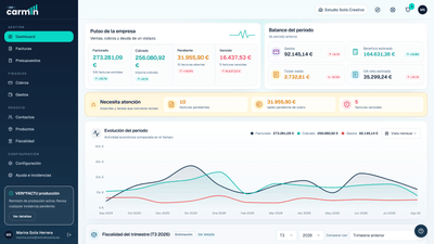 Carmin ERP: Tu negocio, por fin, bajo control - Aplicación Web