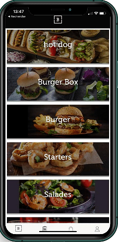 My Burger Box - Application mobile