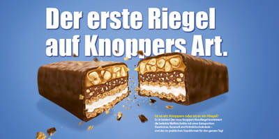 Knoppers Nussriegel - Grafikdesign
