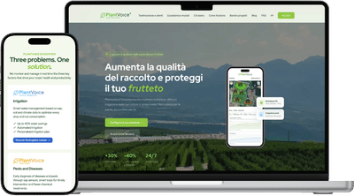Sito multilingua per Plantvoice, startup agritech - SEO
