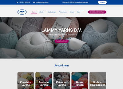 Lammy Yarns - Website Creatie