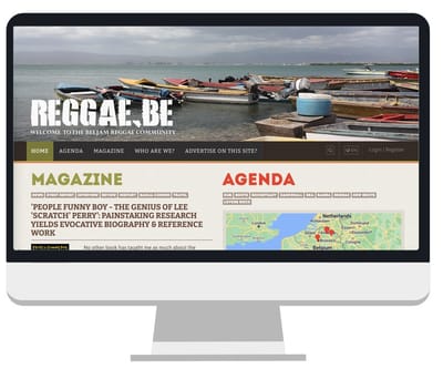 Website Reggae.be - Creación de Sitios Web