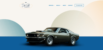 A gorgeous new website for an automotive restoration business - Website Creation