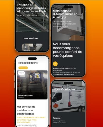 Site Vitrine - Service Maintenance Gaz - SMGAZ - Website Administratie