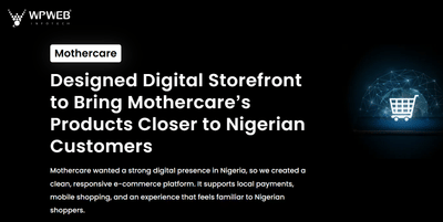 Mothercare - E-commerce