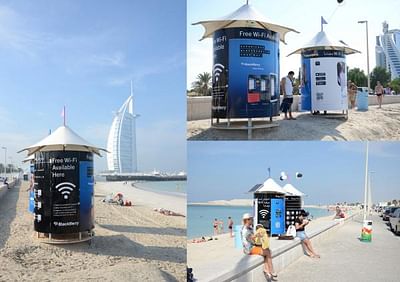 Free WiFi on the Beach - Advertising