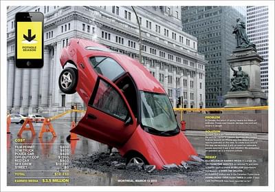 POTHOLE SEASON - Advertising
