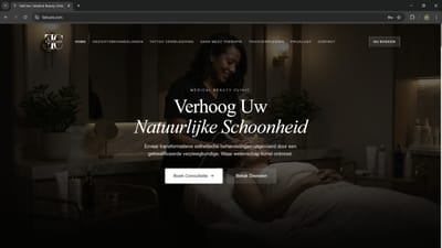 Website ontwikkelt voor schoonheidssalon - Webseitengestaltung