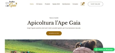 E-Commerce Miele - Apicoltura l'Ape Gaia - Creazione di siti web