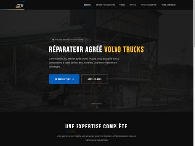 Charente Truck Service — Site corporate Volvo Trucks - Référencement naturel