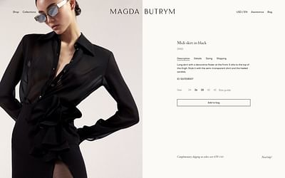 High Fashion Brand - Magda Butrym Case Study - E-commerce