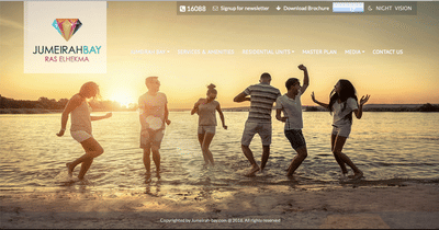 Jumeirah Bay Website Development - Animación Digital