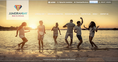 Jumeirah Bay Website Development - Motion-Design