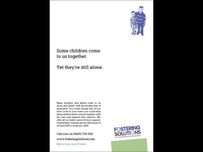 "Some Children Come To Us Together" - Advertising