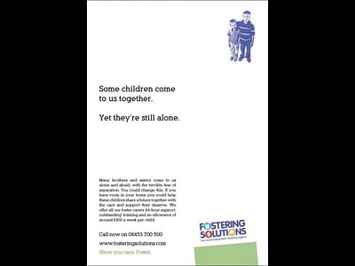 "Some Children Come To Us Together" - Publicité