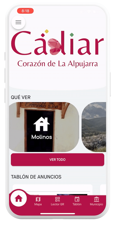Corazón de La Alpujarra Proyecto Turístico - Développement de Logiciel