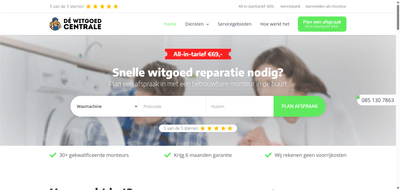 Dé Witgoed Centrale - Website Creatie