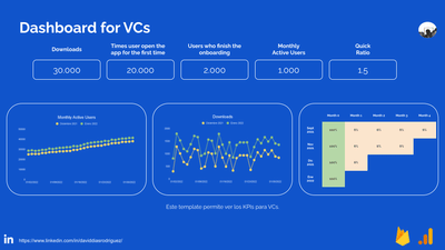 Tracking Review and Dashboarding for pre-seed company - Data Consulting