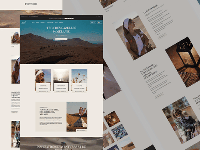 Trek des Gazelles - refonte site web corporate - Website Creation