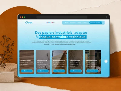Refonte Wix Studio & SEO d’un industriel français – Gerex Coating - Création de site internet