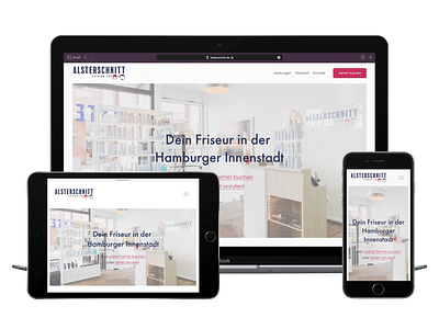 Website Relaunch für einen Friseursalon in Hamburg - Creazione di siti web