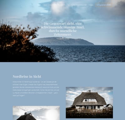 Webdesign und Buchungssystem bei Nordbrise - Webanwendung