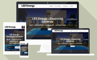 Refonte & Modernisation de site vitrine – LED Energy - Webseitengestaltung