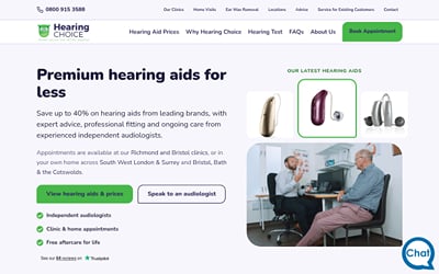 Hearing Choice - Création de site internet