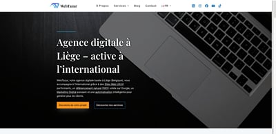 WebTazur : site d'agence multilingue optimisé pour Google et les IA - Marketing