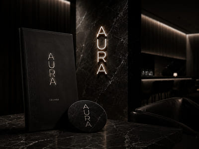 Aura Lounge - Brand, Web & Motion - Concept Project - Graphic Design