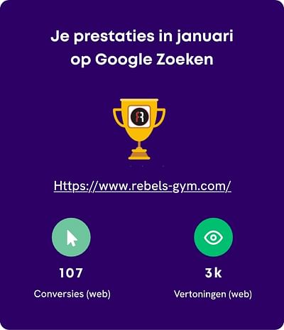 Rebels Gym Online marketing - Website Creatie