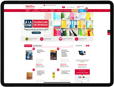 Site eCommerce de Meubles et Fournitures de Bureau - Website Creation