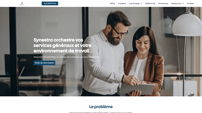 Création du site internet : synestra.fr - Création de site internet
