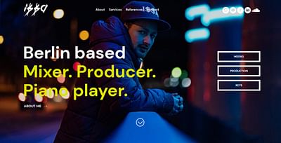 Website I$$A Muzik - Grafikdesign