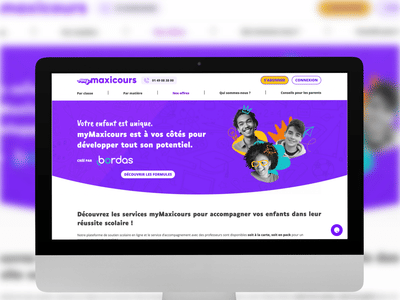 Maxicours - Website Creation