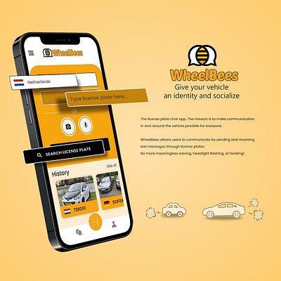 Wheel Bees (Social App for Car Drivers) - Mobile App