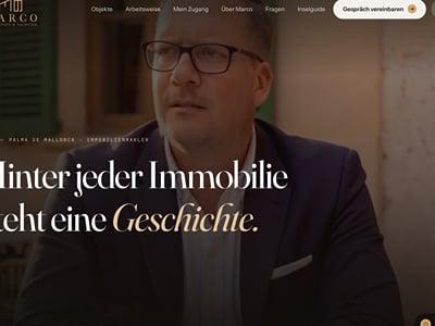 MARCO Real Estate: Marke, Website und Filme für ein Maklerbüro - Branding y posicionamiento de marca