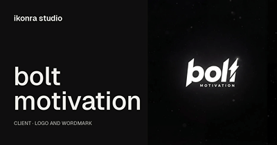 Bolt Motivation – Logo and Wordmark - Grafische Identität