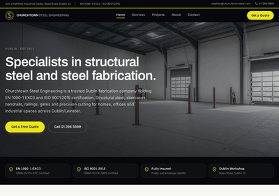Churchtownsteel Engineering - Website Creation