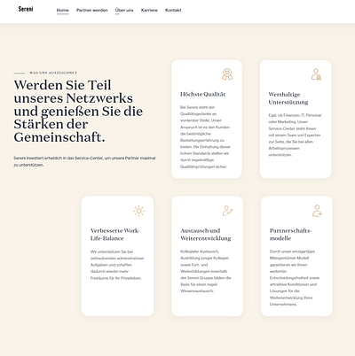 Digitales Partnernetzwerk für Sereni - E-commerce