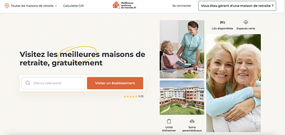 Application web Meilleures maisons de retraite - Website Creation