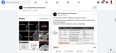 Social media management for Iconic - Creación de Sitios Web