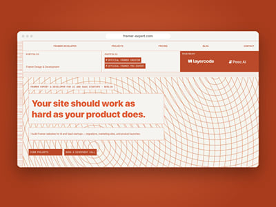 Framer-Expert.com: studio site design, branding and build - Webseitengestaltung