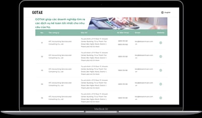 Gotax - Accounting services matching marketplace - Développement de Logiciel