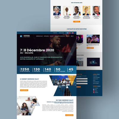 Identité visuelle & Site [Emerging Valley] - Création de site internet