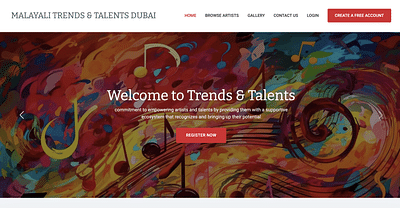 Website created for mttd UAE - Webseitengestaltung