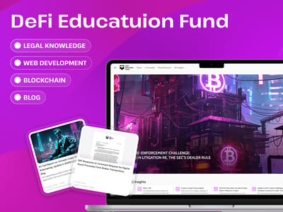 DeFi Education Fund – Website Redesign & Rebuild - Creación de Sitios Web