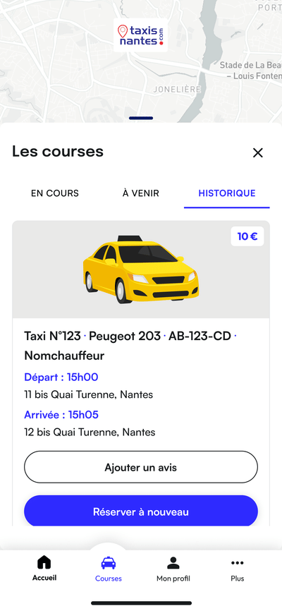 Taxis Nantes | Modernización de la app de reserva de taxis - Desarrollo de Software