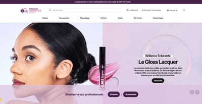 Refonte de Passion Cosmetics Paris – Plateforme e-commerce B2B - E-commerce